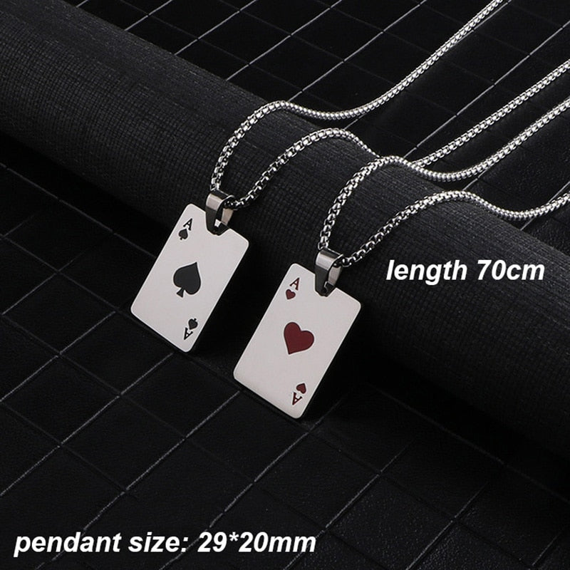 Men Statement Poker Lucky Ace